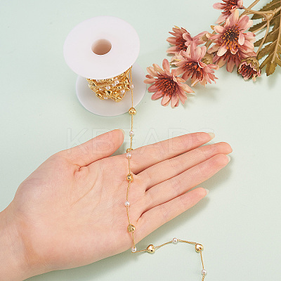 Brass Handmade Beaded Chain CHC-CJ0001-45-1