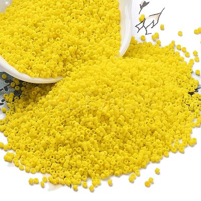 Frosted Colours Glass Seed Beads SEED-H003-06B-1