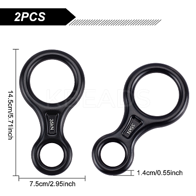 Aluminum Alloys 8 Belay Device Titan Figure 8 Descender for Climbing FIND-FH0002-12-1