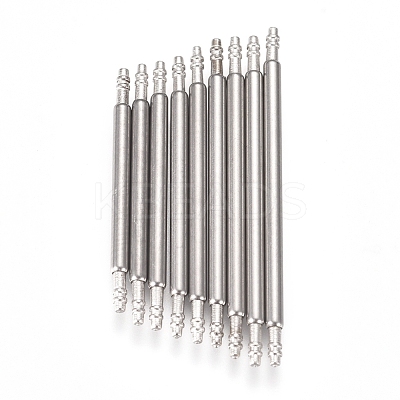 Tarnish Resistant 304 Stainless Steel Double Flanged Spring Bar Watch Strap Pins FIND-D022-02-1