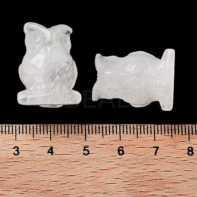 Natural Quartz Crystal Carved Figurines DJEW-L023-G13-1