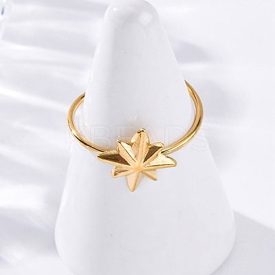 304 Stainless Steel Cuff Rings for Women LS-RJEW-F175-01G-05-1