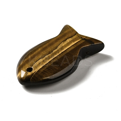 Natural Tiger Eye Pendants G-G932-B12-1