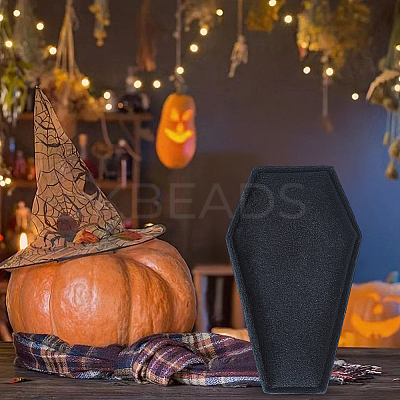 1Pc Halloween Theme Coffin Shaped Velvet Finger Ring Boxes VBOX-BBC0001-02-1