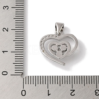Rack Plating Brass Glass Imitation Pearl Pendants KK-B092-37P-1