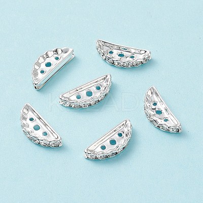 Brass Middle East Rhinestone Bridge Spacers RB-RSB024NF-2-1