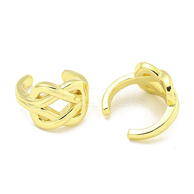 Brass Cuff Earrings EJEW-C104-054G-1