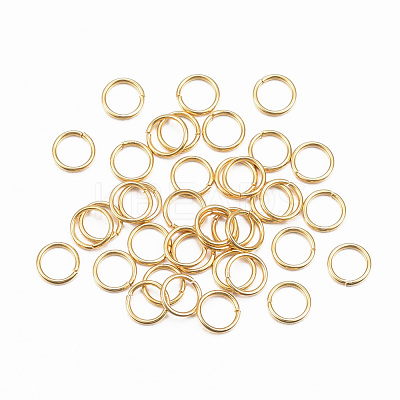 304 Stainless Steel Open Jump Rings X-STAS-H396-A-01G-1