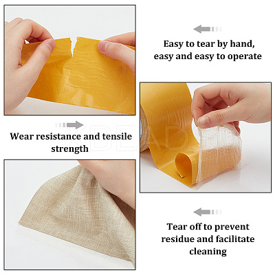 Microfiber Double Sided Adhesive Tapes for Fixing Carpet AJEW-WH0541-19-1