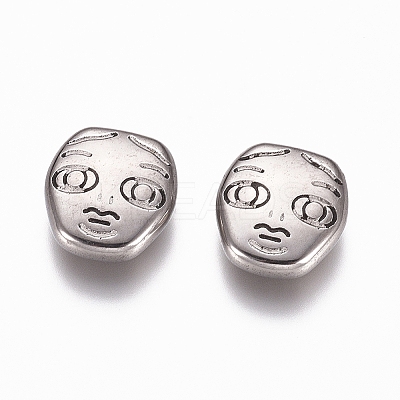 Non-Tarnish 304 Stainless Steel Cabochons STAS-G218-13P-1