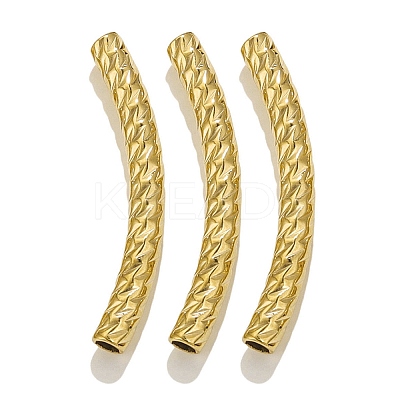 304 Stainless Steel Curved Tube Beads LS-STAS-M071-03G-G-1