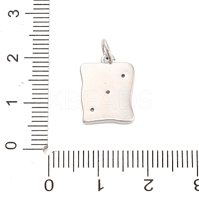 Brass Micro Pave Cubic Zirconia Pendants KK-H527-29P-1