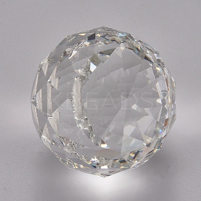 Transparent K9 Glass Pendants LS-GLAA-WH0015-35C-1