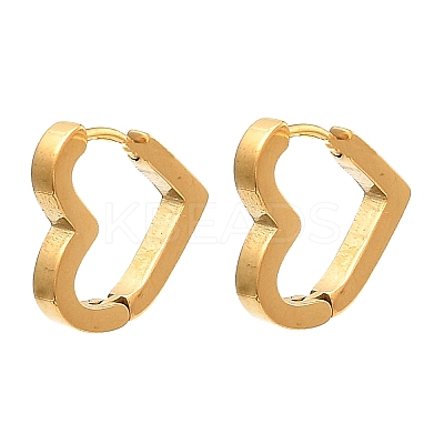 304 Stainless Steel Heart Hoop Earrings for Women EJEW-E291-15G-1