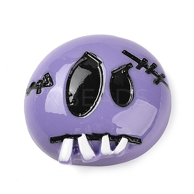 Stitched Doll Head Halloween Opaque Resin Decoden Cabochons RESI-R446-01J-1