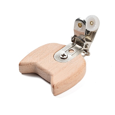Beech Wood Pacifier Clip AJEW-M015-01A-1