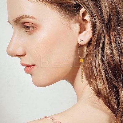 200Pcs Brass Hoop Earrings KK-NB0002-44-1