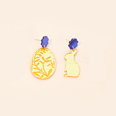 Easter Acrylic Dangle Stud Earrings FS-WG96A64-16-1