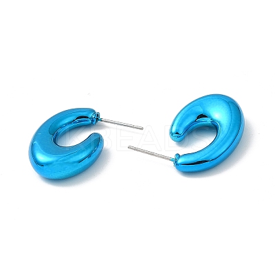 Teardrop Acrylic Stud Earrings EJEW-P251-10-1