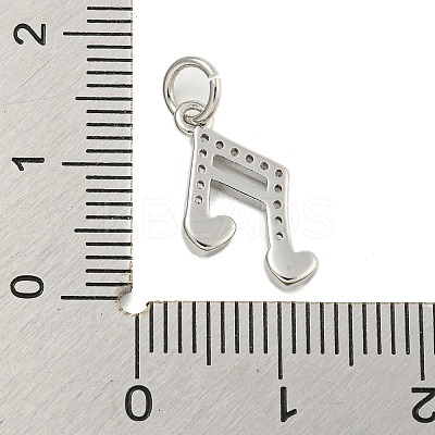 Brass Micro Pave Clear Cubic Zirconia Charms KK-U021-09P-1