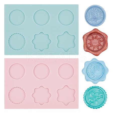 2Pcs 2 Colors Wax Particles Silicone Fixator DIY-NB0010-22B-1