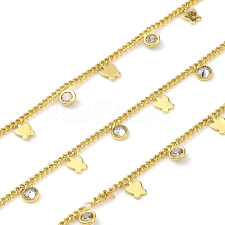 Handmade Brass Curb Chains CHC-L050-03G-01-1