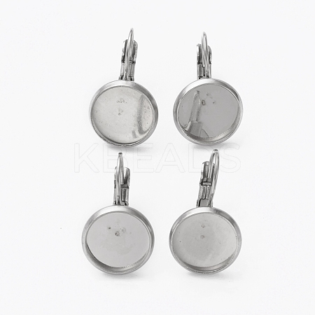 Tarnish Resistant 304 Stainless Steel Leverback Earring Findings STAS-L253-005D-P-1