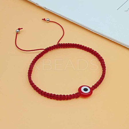 Woven bracelet with blue eyes TQ9223-3-1
