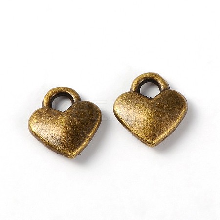Tibetan Style Alloy Heart Charms LS-TIBEP-LFH260Y-AB-FF-1