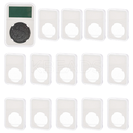 Plastic Coin Storage Boxes OBOX-WH0005-10-1