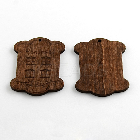 Dyed Rectangle Wood Pendants WOOD-R240-11-1