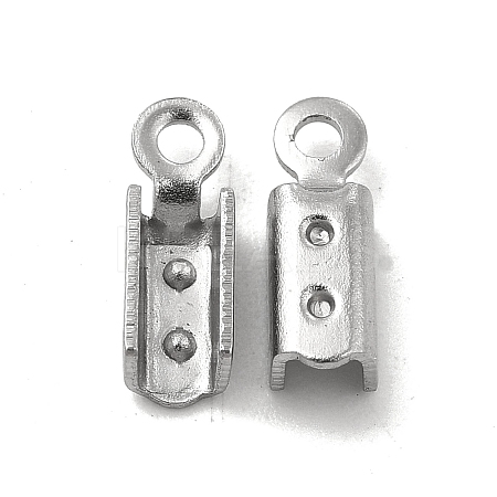 Tarnish Resistant 304 Stainless Steel Folding Crimp Ends STAS-P319-40P-1