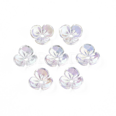 Transparent Acrylic Bead Caps TACR-Q273-04-1