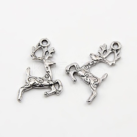 Tibetan Style Alloy Pendants TIBEP-A100674-S-FF-1