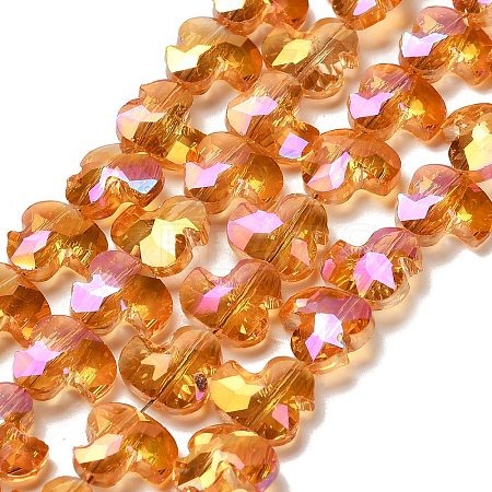 Electroplate Glass Beads Strands EGLA-P066-03A-FR02-1