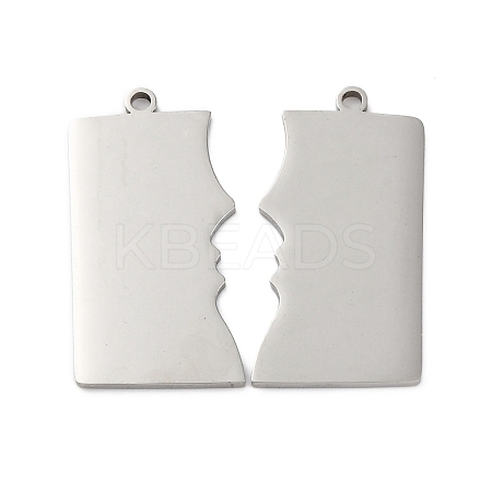 Anti-Tarnish 201 Stainless Steel Pendants STAS-R002-18P-1