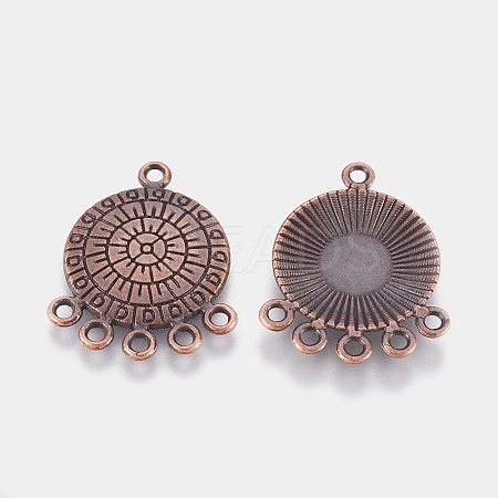 Tibetan Style Alloy Chandelier Components Links LS-TIBEP-EA361Y-R-FF-1