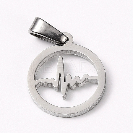 Non-Tarnish 304 Stainless Steel Pendants STAS-I127-064P-1