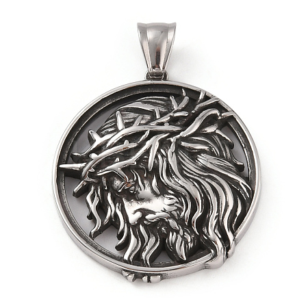304 Stainless Steel Pendants STAS-A083-24AS-1