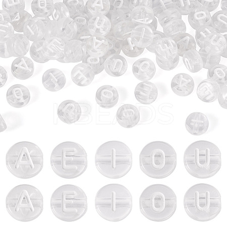 100Pcs 5 Styles Transparent Acrylic Beads OACR-TA0003-48C-1