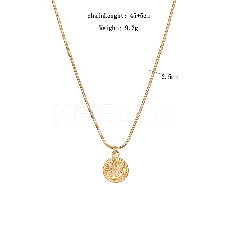 Cubic Zirconia Puzzle Pendant Necklaces VP6422-4-1