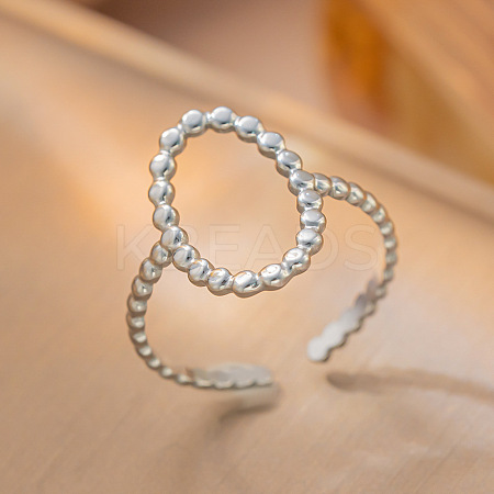 304 Stainless Steel Cuff Rings FS-WG2A607-12-1