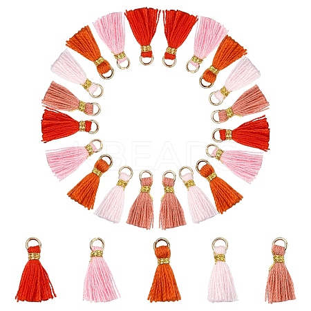 20Pcs 5 Colors Polycotton Tassel Pendant Decorations FIND-YW0007-48A-1