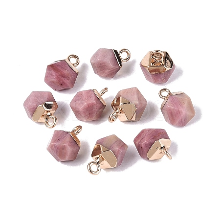 Natural Rhodonite Pendants G-N359-18G-11-1