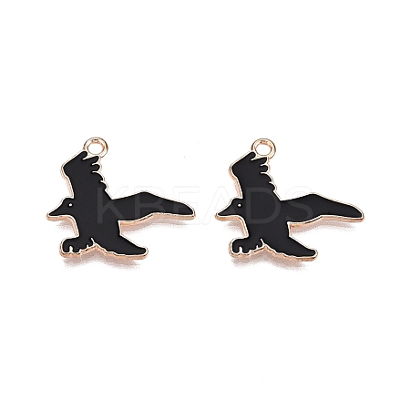 Halloween Theme Alloy Enamel Pendants PALLOY-N176-47-RS-1