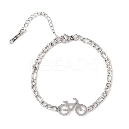 Non-Tarnish 304 Stainless Steel Bracelets BJEW-Q340-01P-1