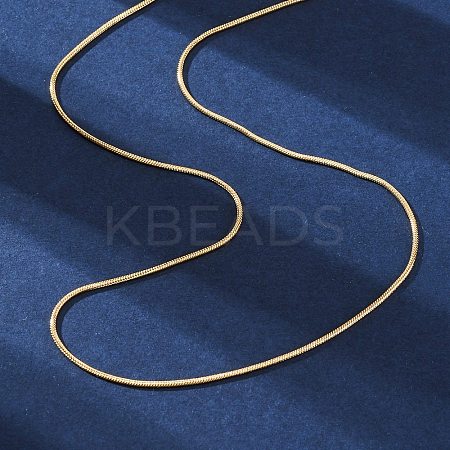 Long-Lasting Plated Brass Snake Chain Necklaces LS-NJEW-K112-04G-NF-1