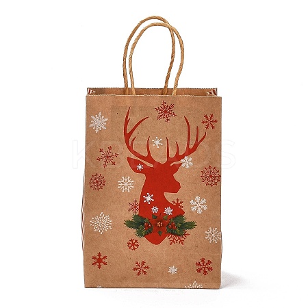 Christmas Theme Rectangle Paper Bags LS-CARB-F011-01C-1