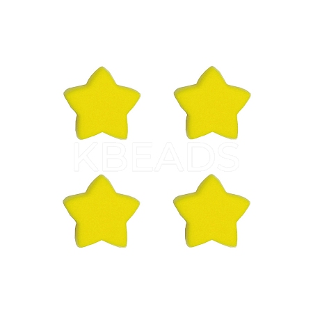 Star Silicone Focal Beads SIL-TAC0008-08O-1