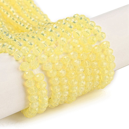 Baking Paint Transparent Glass Beads Strands DGLA-A034-J2mm-B07-1